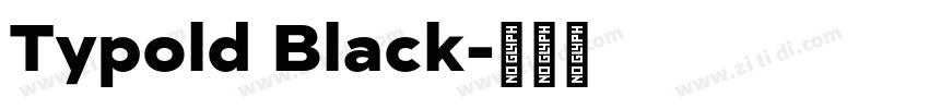 Typold Black字体转换